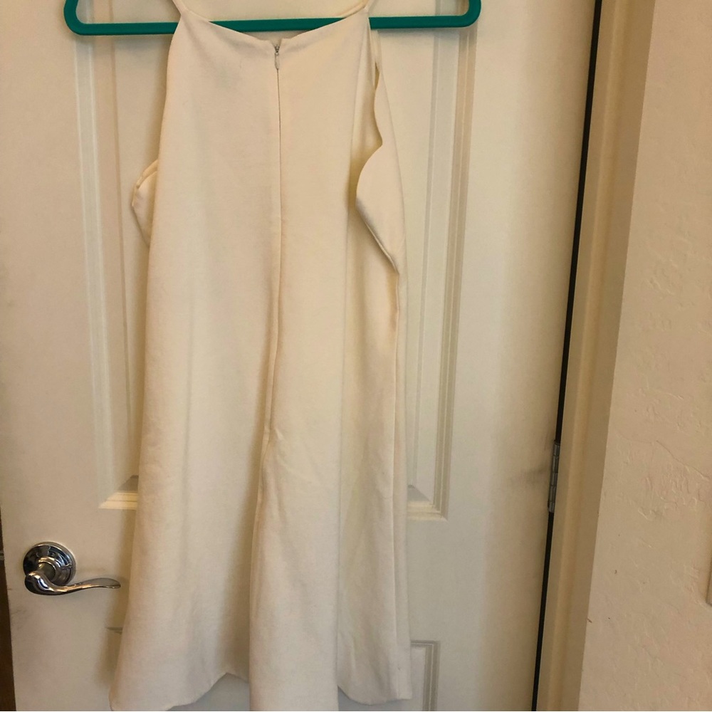 Aqua White scalloped dress women’s new with tags size large